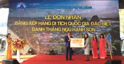 Danh thắng Ngũ Hành Sơn nhận bằng xếp hạng Di tích Quốc gia đặc biệt
