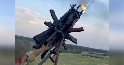 Video: Lính Ukraina tự chế vũ khí chống UAV bằng 6 khẩu AK