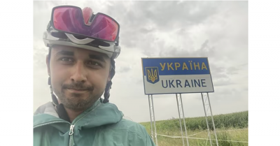 Thị trưởng thành phố Na Uy đạp xe 11 ngày tới Ukraina