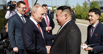Ông Kim Jong Un được tặng máy bay không người lái và áo giáp chống đạn trước khi rời Nga