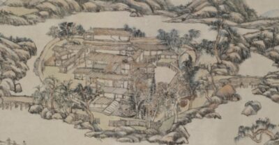 Thiền cảnh trong núi vắng sau cơn mưa