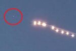 Vật thể bay không xác định trên bầu trời đêm Quảng Tây, để lại nhiều quả cầu ánh sáng dạng chuỗi hạt