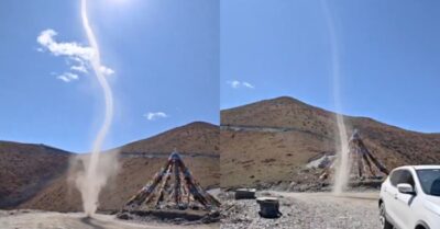 Vòi rồng “con” trông như rồng nhỏ, “đốn tim” cư dân mạng