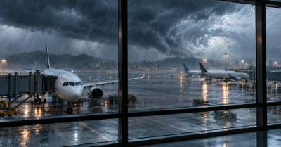 Bão Champi làm gián đoạn hàng trăm chuyến bay, Đài Loan cho nghỉ học và làm