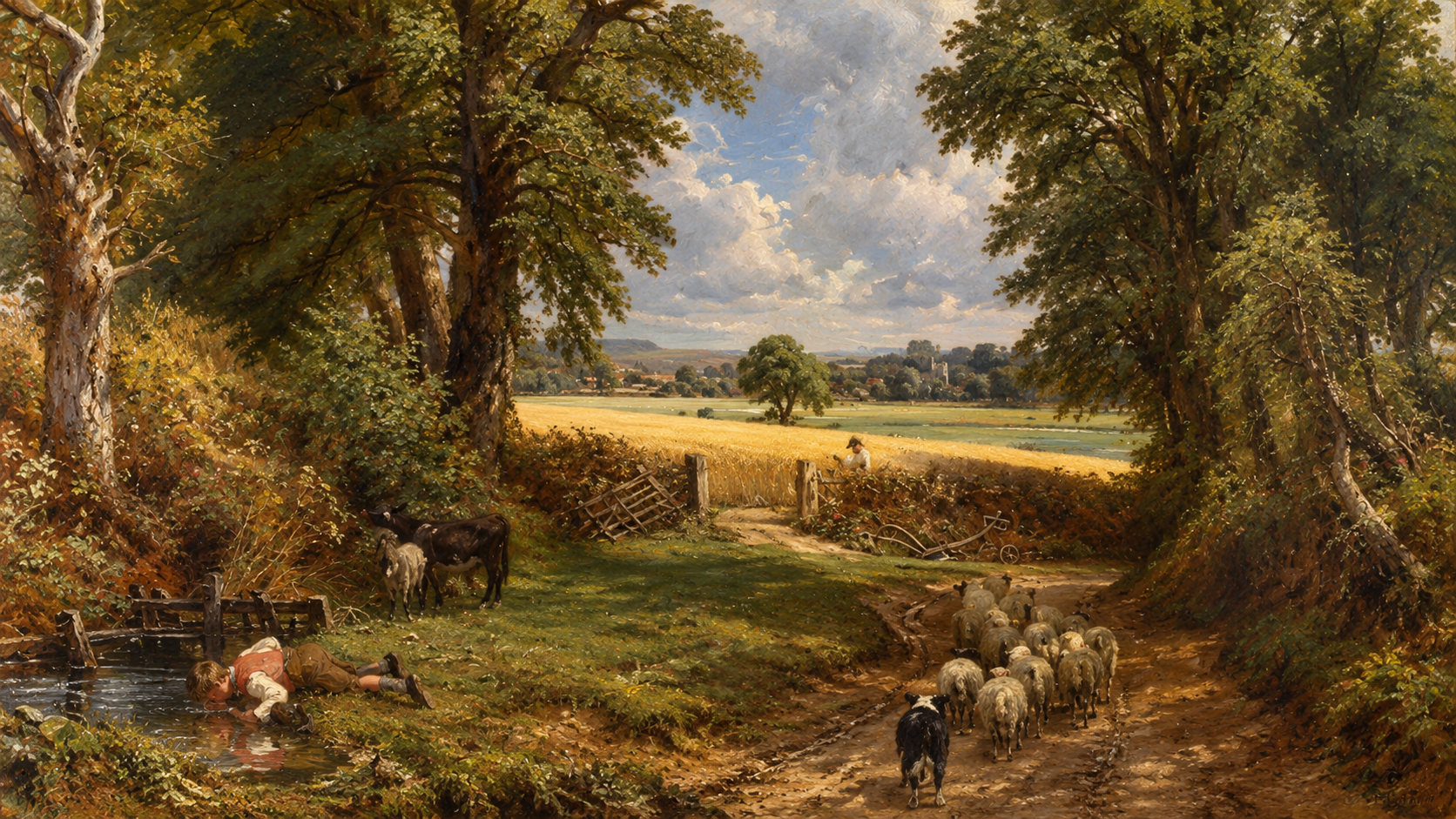 Một bản phác thảo ở Texas mở thêm góc nhìn về “Cánh đồng lúa mì” của Constable