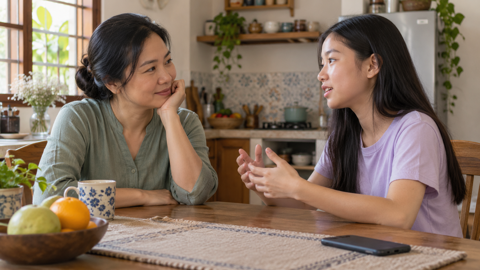 Cha mẹ bị điện thoại làm phân tâm: Con cảm nhận điều gì?