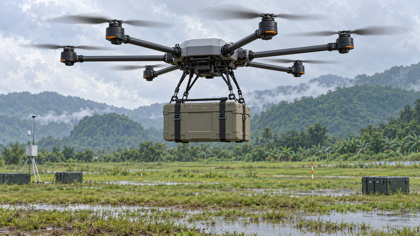 Đà Nẵng thử nghiệm drone chở hàng 80–120 kg để cứu trợ vùng cô lập
