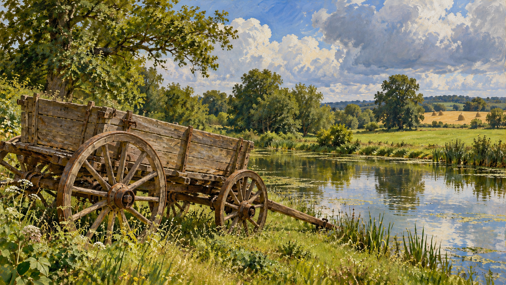 “Xe chở cỏ khô”: Miền quê nước Anh trong tranh John Constable