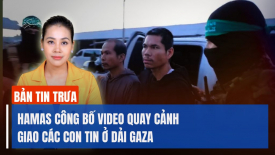 Hamas công bố video quay cảnh giao các con tin cho quan chức Chữ Thập Đỏ ở Gaza